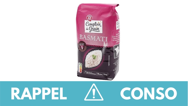 Rappel conso : riz basmati