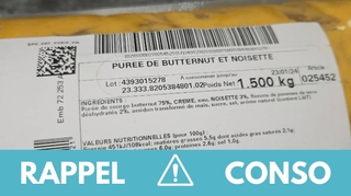 Rappel produit : Purée butternut noisette