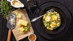 Recette d'hiver : tagliatelles de poireau et oeuf mollet