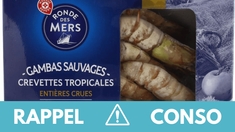 Rappel produit : Crevettes gambas