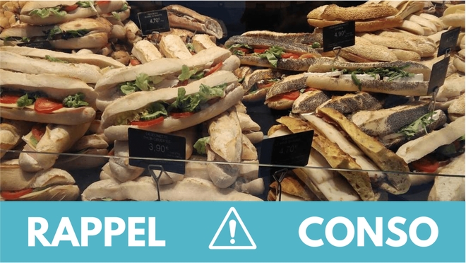 Rappel conso : pains, baguettes et sandwichs
