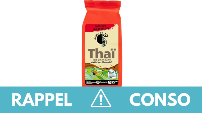Rappel produit : riz thaï