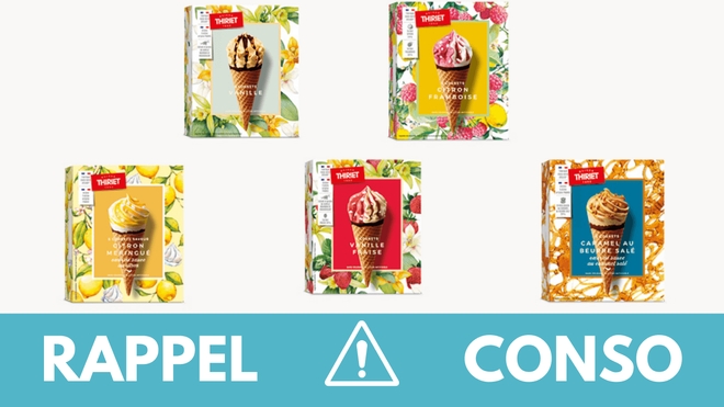 Rappel produit : cornets de glace