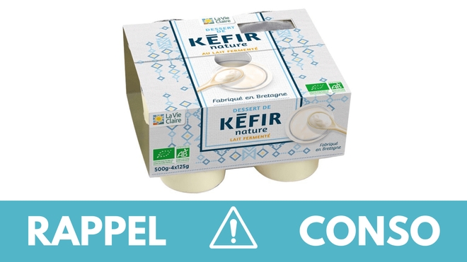 Rappel produit : desserts au kéfir