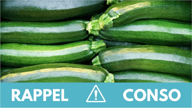 Rappel conso : courgettes