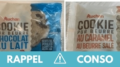 Rappel produit : Plusieurs Cookies Auchan
