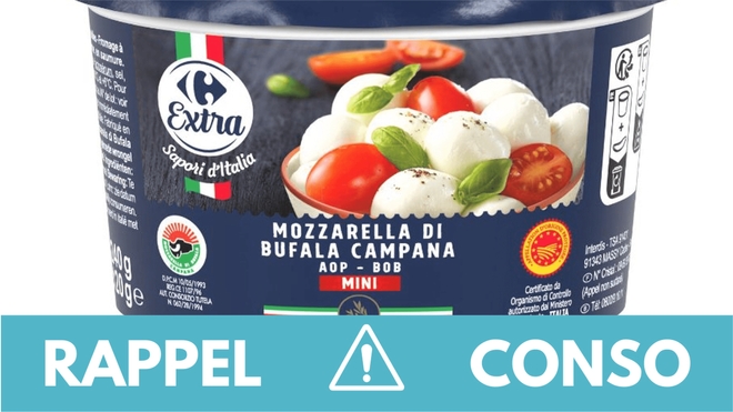 Rappel conso : mozzarella