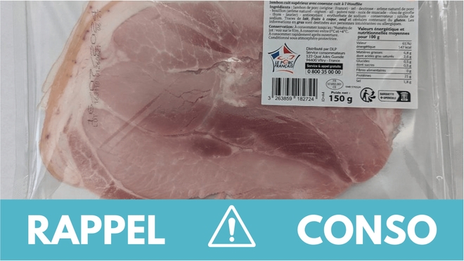 Rappel conso : jambon