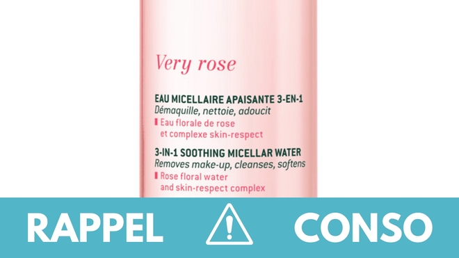 Rappel produit : eau micellaire Nuxe