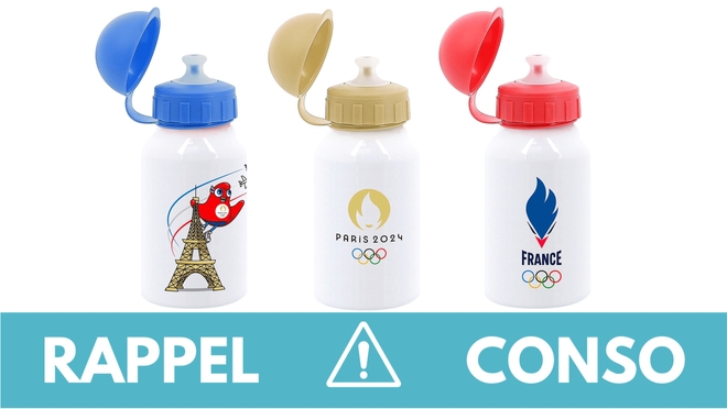 Rappel conso : gourdes JO Paris 2024