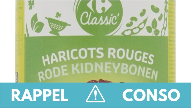 Rappel conso : haricots rouges