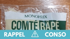 Rappel produit : Comté râpé Monoprix