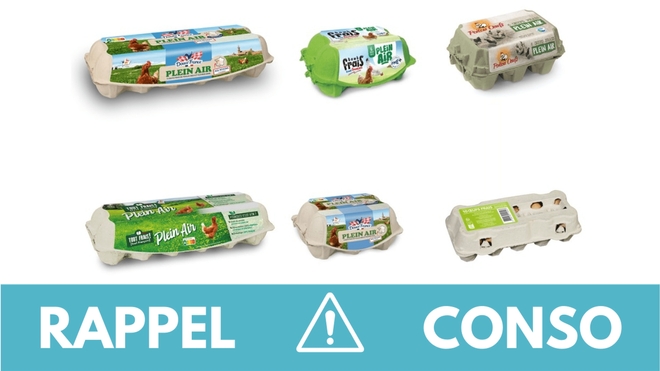 Rappel conso : oeufs