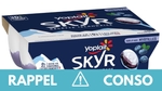 Rappel produit : Plusieurs lots de Skyr Yoplait