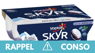 Rappel produit : Plusieurs lots de Skyr Yoplait