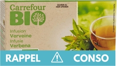 Rappel produit : Infusion Verveine vendue chez Carrefour