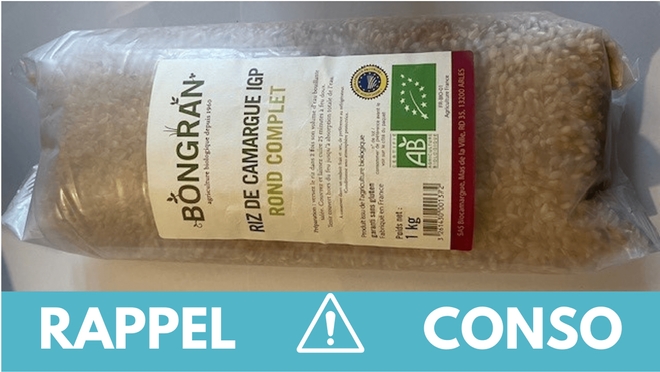 Rappel conso : riz de Camargue