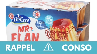 Rappel produit : Dessert flan nappé caramel