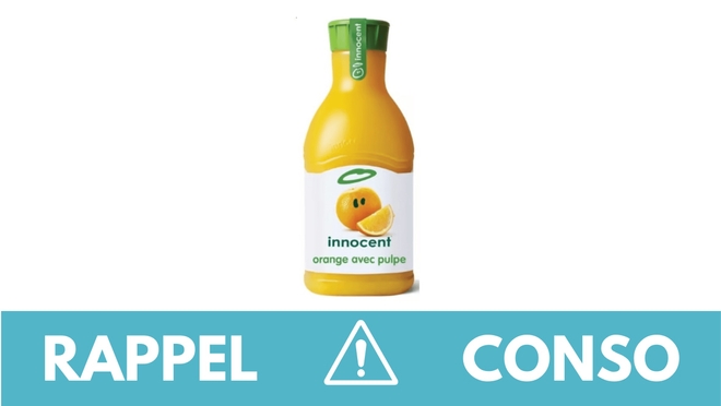 Rappel : jus d'orange Innocent