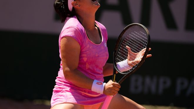 Ons Jabeur lors du tournoi de Roland Garros, à Paris, en 2017