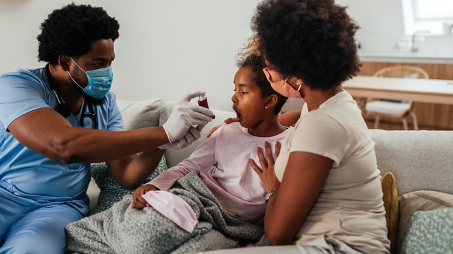 En Afrique, de plus en plus d'enfants sont asthmatiques (photo d'illustration)