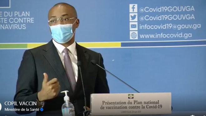 Le ministre gabonais de la Santé présente le Plan national de vaccination