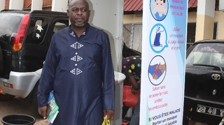 Serge Armel Njidjou, l'inventeur du portique désinfectant, nous dit tout
