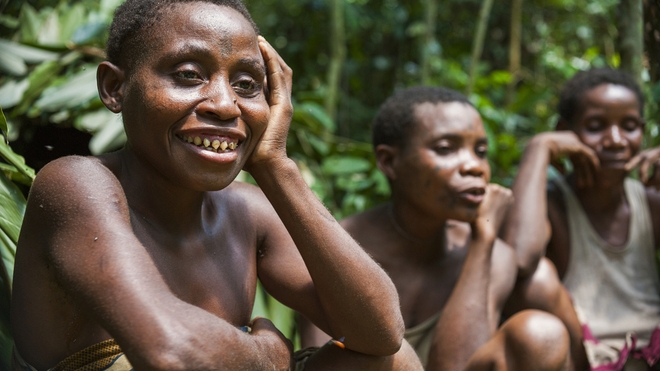 Des pygmées dans la réserve protégée de Dzanga Sangha, en 2008 (photo d'illustration)