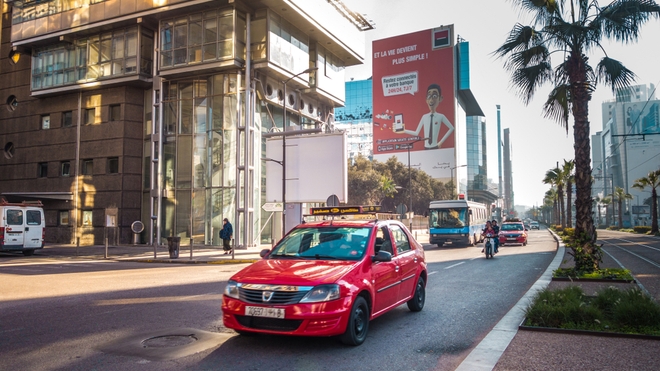A Casablanca, le petit taxi est un moyen de transport urbain accessible et largement utilisé (photo d'illustration)