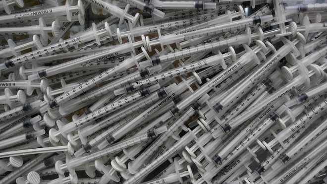 Au Maroc, l'ALCS encourage les usagers de drogues à ne pas réutiliser une seringue (Illustration)