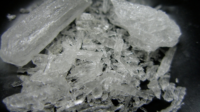 La métamphétamine peut être vendue sous format de cristaux