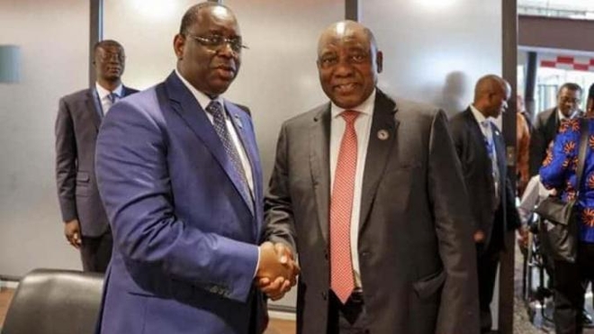 Les présidents Cyril Ramaphosa et Macky Sall