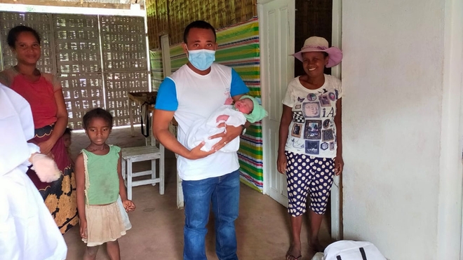 Naissance d'un bébé en plein passage du cyclone Emnati à Mahanoro