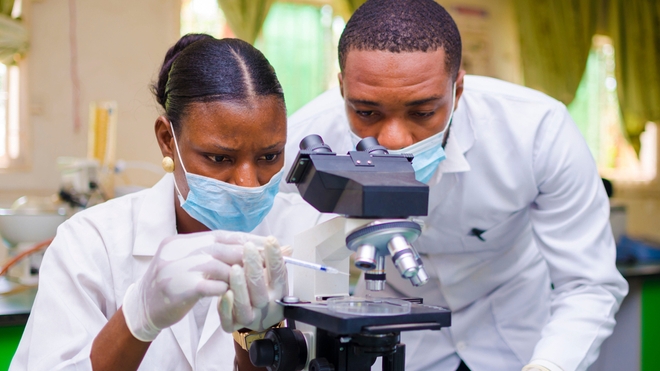 Une analyse en laboratoire