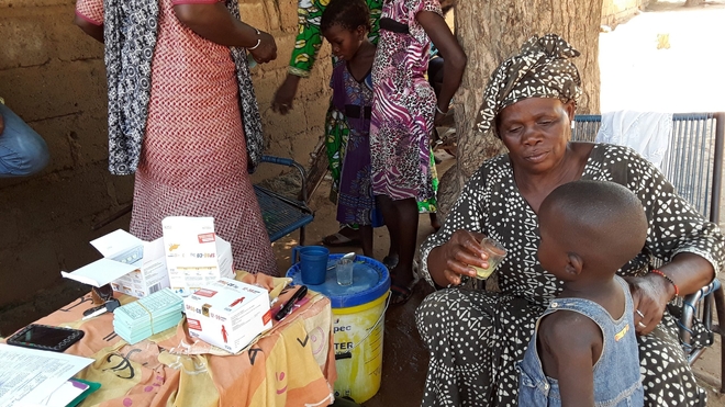 Prévention du paludisme saisonnier pour les enfants de Pelengana dans la région de Segou