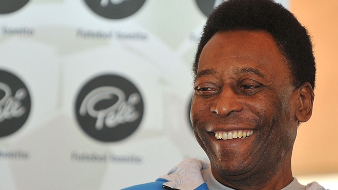 Pelé lors de la Coupe du monde en Afrique du Sud, en 2010
