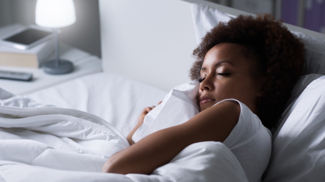 Une femme qui dort