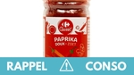 Rappel produit : n'utilisez pas ces lots de paprika en poudre