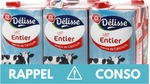 Des lots de briques de lait rappelés dans toute la France