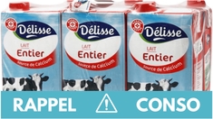 Des lots de briques de lait rappelés dans toute la France