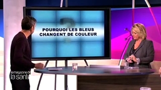 Pourquoi les bleus changent-ils de couleur ?