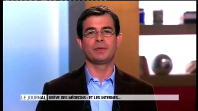 Vidéo : Entretien avec Emmanuel Loeb, président de l'Inter Syndicat National des Internes des Hôpitaux, du 20 novembre 2012.