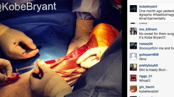 Kobe Bryant fait entrer les réseaux sociaux au bloc opératoire