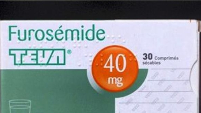 Rappel de lots du diurétique Furosémide TEVA 40 mg
