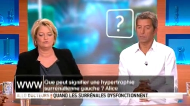 Que peut signifier une hypertrophie surrénalienne gauche ?