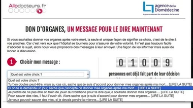 Dons d'organes : Allodocteurs.fr et l'Agence de la biomédecine se mobilisent