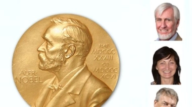 Les trois lauréats du Prix Nobel de Médecine 2014. De haut en bas : John O'Keefe, May‐Britt Moser et Edvard Moser.