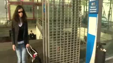 Céline, aveugle et étudiante à l'université