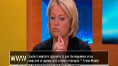 Quels bienfaits apporte le jus de légumes crus pendant une chimio ?