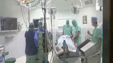 Attention images de chirurgie ! Pose d'un stimulateur du nerf vague